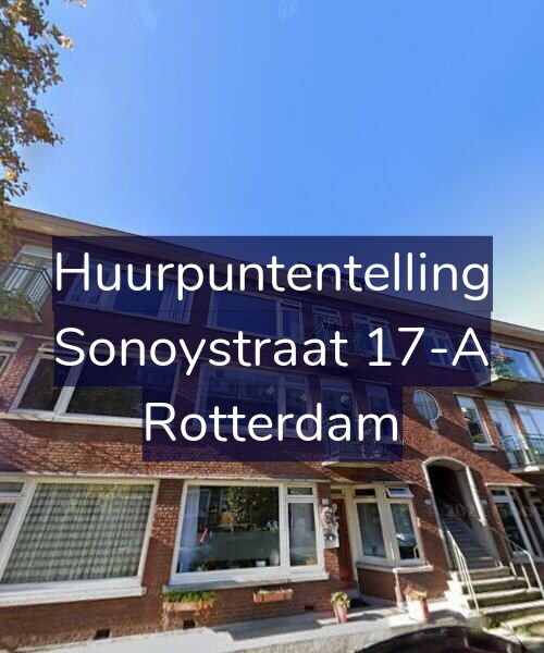 Foto gevel Huurpuntentelling voor Sonoystraat 17-A, Rotterdam