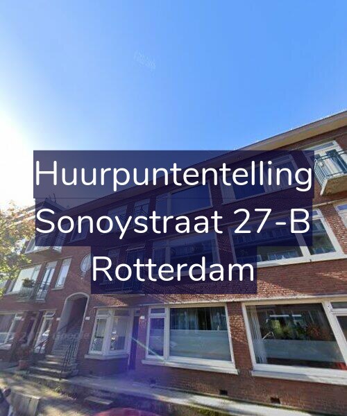 Foto gevel Huurpuntentelling voor Sonoystraat 27-B, Rotterdam