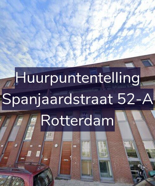 Foto gevel Huurpuntentelling voor Spanjaardstraat 52-A, Rotterdam