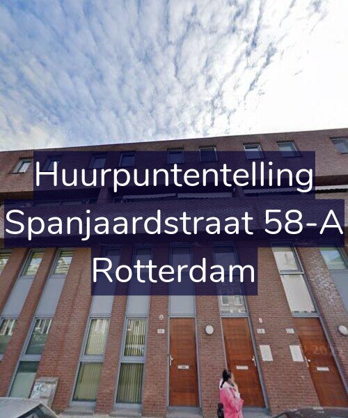 Foto gevel Huurpuntentelling voor Spanjaardstraat 58-A, Rotterdam