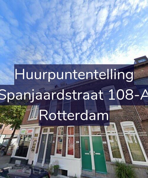 Foto gevel Huurpuntentelling voor Spanjaardstraat 108-A, Rotterdam