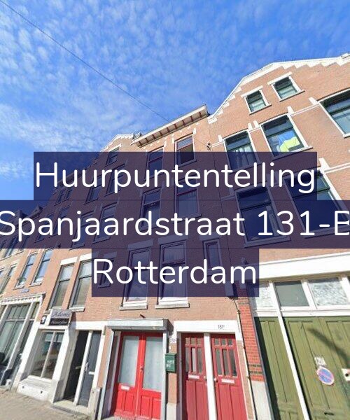 Foto gevel Huurpuntentelling voor Spanjaardstraat 131-B, Rotterdam