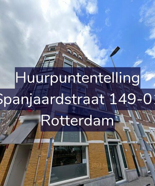 Foto gevel Huurpuntentelling voor Spanjaardstraat 149-01, Rotterdam