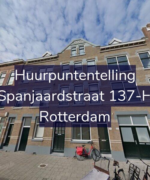 Foto gevel Huurpuntentelling voor Spanjaardstraat 137-H, Rotterdam