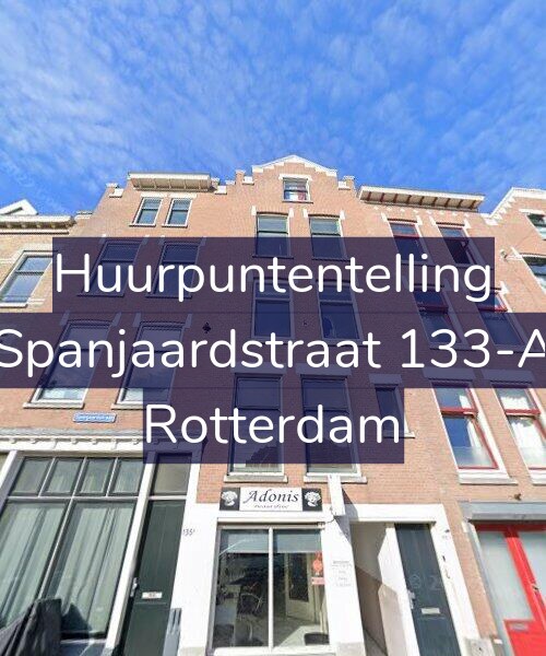 Foto gevel Huurpuntentelling voor Spanjaardstraat 133-A, Rotterdam