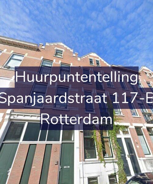Foto gevel Huurpuntentelling voor Spanjaardstraat 117-B, Rotterdam