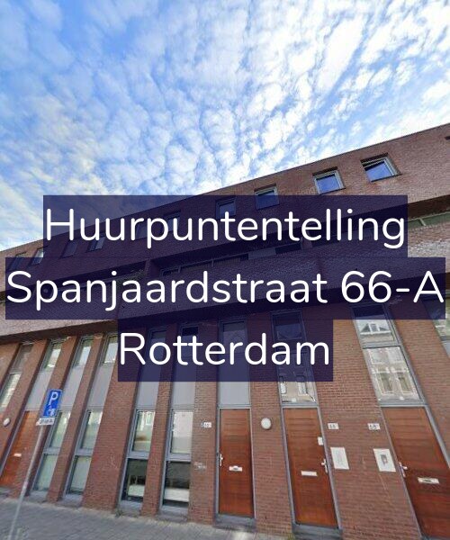 Foto gevel Huurpuntentelling voor Spanjaardstraat 66-A, Rotterdam