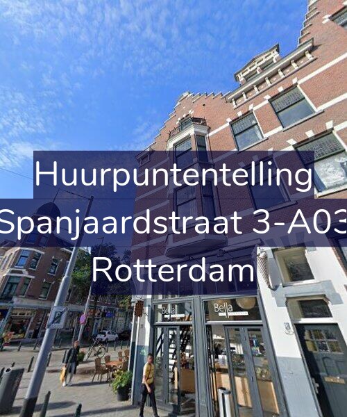 Foto gevel Huurpuntentelling voor Spanjaardstraat 3-A03, Rotterdam