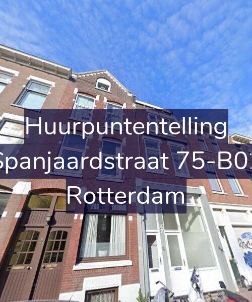 Foto gevel Huurpuntentelling voor Spanjaardstraat 75-B02, Rotterdam