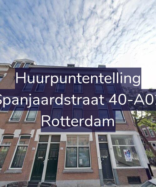 Foto gevel Huurpuntentelling voor Spanjaardstraat 40-A02, Rotterdam