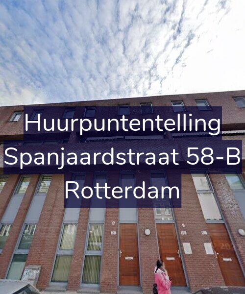 Foto gevel Huurpuntentelling voor Spanjaardstraat 58-B, Rotterdam