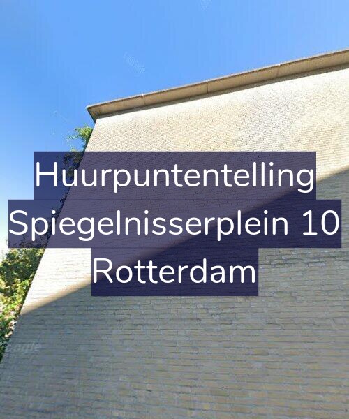 Foto gevel Huurpuntentelling voor Spiegelnisserplein 10, Rotterdam