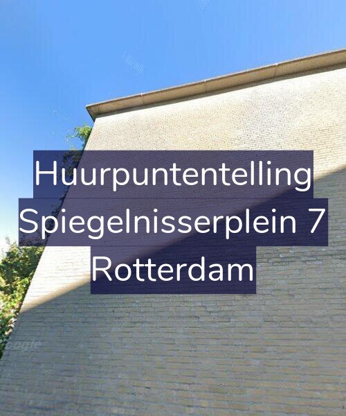 Foto gevel Huurpuntentelling voor Spiegelnisserplein 7, Rotterdam