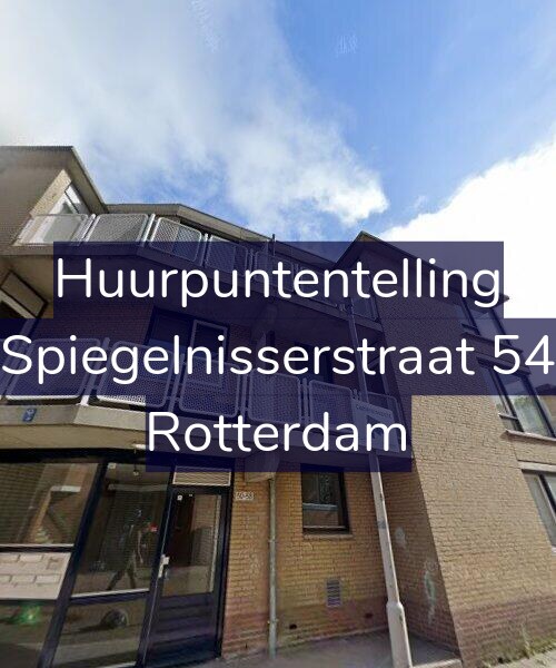 Foto gevel Huurpuntentelling voor Spiegelnisserstraat 54, Rotterdam