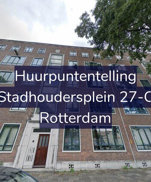 Foto gevel Huurpuntentelling voor Stadhoudersplein 27-C, Rotterdam