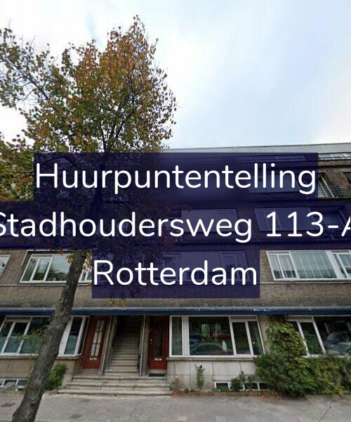 Foto gevel Huurpuntentelling voor Stadhoudersweg 113-A, Rotterdam