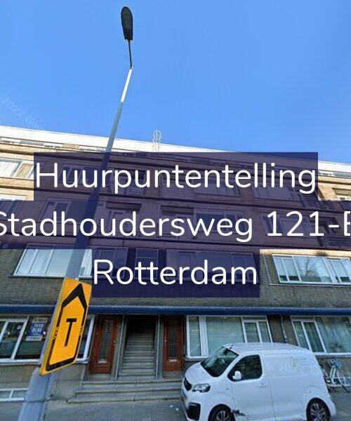 Foto gevel Huurpuntentelling voor Stadhoudersweg 121-B, Rotterdam