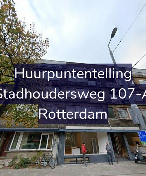 Foto gevel Huurpuntentelling voor Stadhoudersweg 107-A, Rotterdam