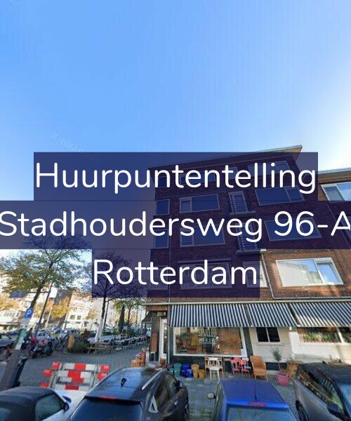 Foto gevel Huurpuntentelling voor Stadhoudersweg 96-A, Rotterdam