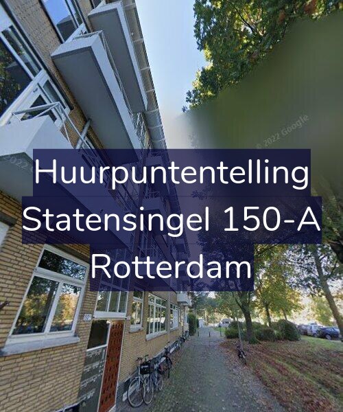 Foto gevel Huurpuntentelling voor Statensingel 150-A, Rotterdam