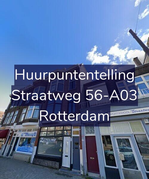 Foto gevel Huurpuntentelling voor Straatweg 56-A03, Rotterdam