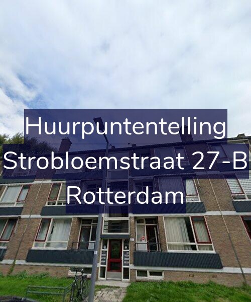 Foto gevel Huurpuntentelling voor Strobloemstraat 27-B, Rotterdam