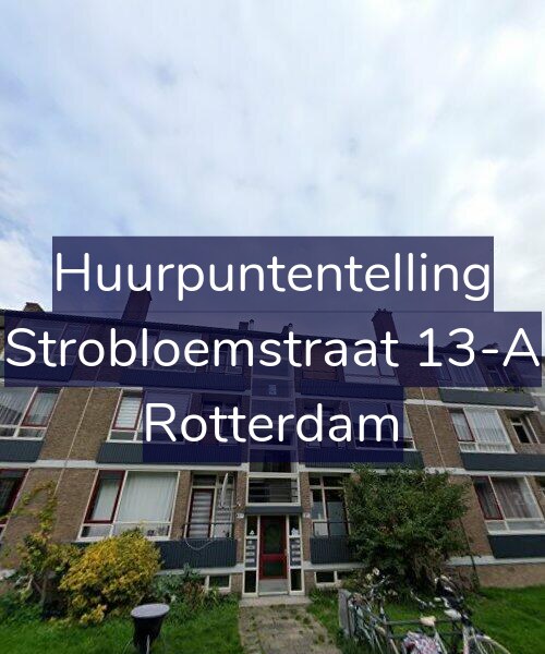 Foto gevel Huurpuntentelling voor Strobloemstraat 13-A, Rotterdam