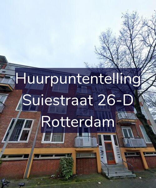 Foto gevel Huurpuntentelling voor Suiestraat 26-D, Rotterdam