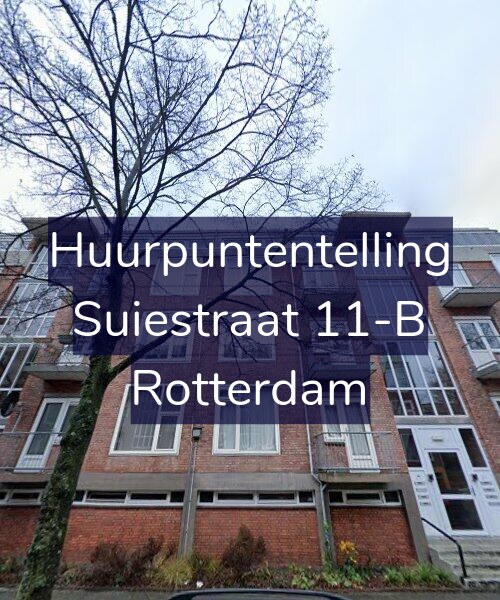 Foto gevel Huurpuntentelling voor Suiestraat 11-B, Rotterdam