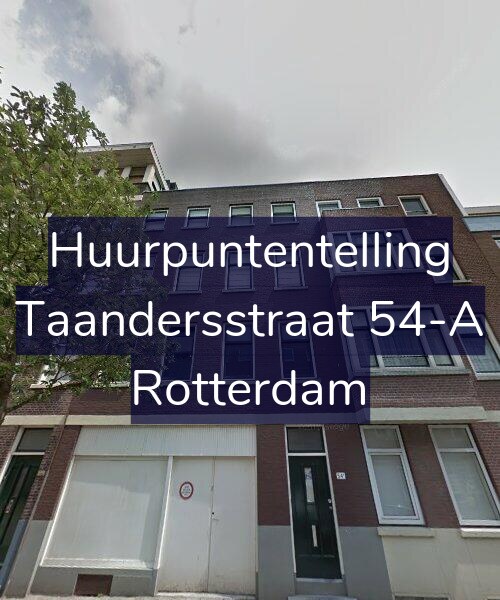 Foto gevel Huurpuntentelling voor Taandersstraat 54-A, Rotterdam