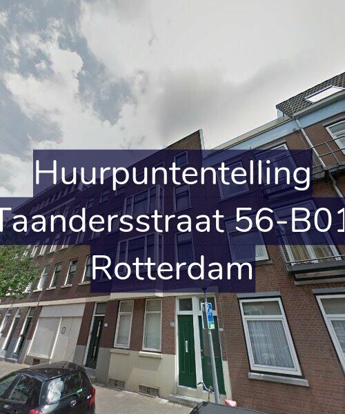 Foto gevel Huurpuntentelling voor Taandersstraat 56-B01, Rotterdam