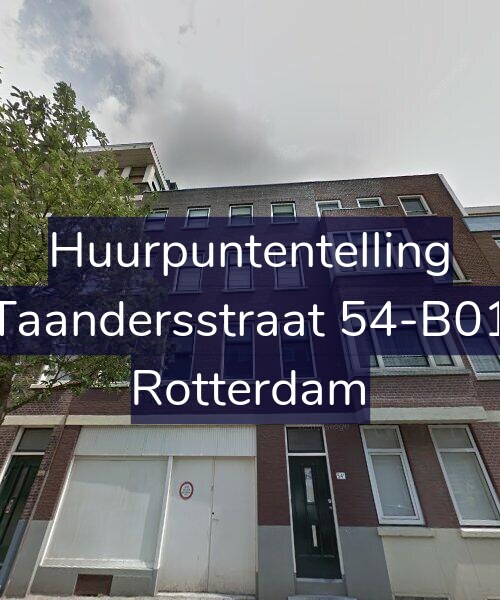 Foto gevel Huurpuntentelling voor Taandersstraat 54-B01, Rotterdam