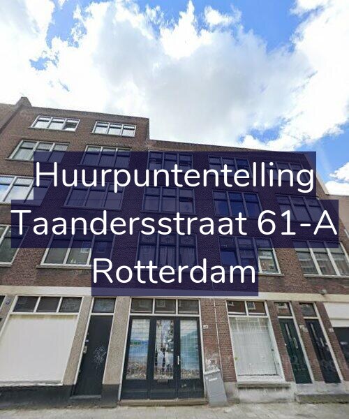 Foto gevel Huurpuntentelling voor Taandersstraat 61-A, Rotterdam