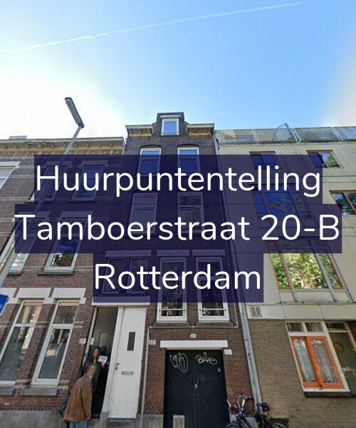 Foto gevel Huurpuntentelling voor Tamboerstraat 20-B, Rotterdam