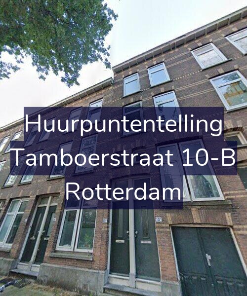 Foto gevel Huurpuntentelling voor Tamboerstraat 10-B, Rotterdam