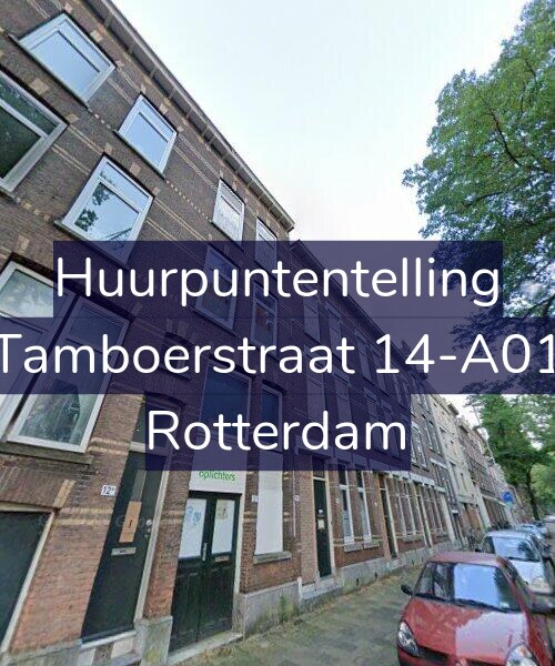 Foto gevel Huurpuntentelling voor Tamboerstraat 14-A01, Rotterdam