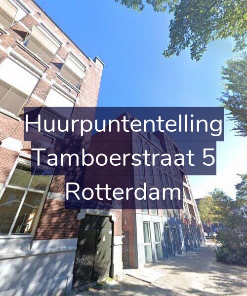 Foto gevel Huurpuntentelling voor Tamboerstraat 5, Rotterdam