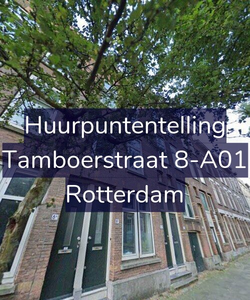 Foto gevel Huurpuntentelling voor Tamboerstraat 8-A01, Rotterdam