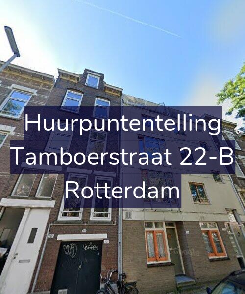 Foto gevel Huurpuntentelling voor Tamboerstraat 22-B, Rotterdam