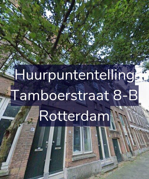 Foto gevel Huurpuntentelling voor Tamboerstraat 8-B, Rotterdam