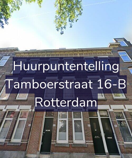 Foto gevel Huurpuntentelling voor Tamboerstraat 16-B, Rotterdam