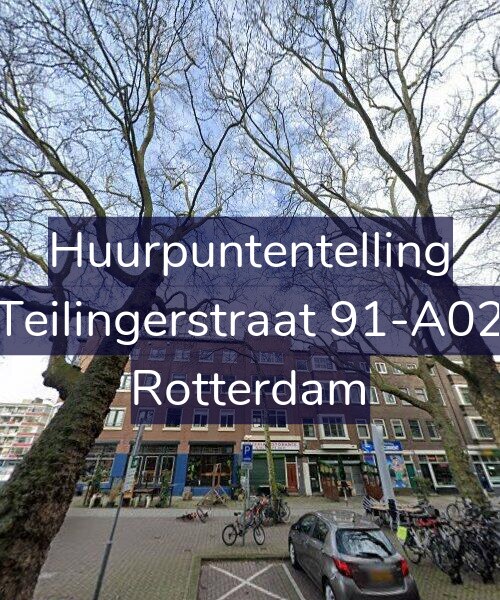 Foto gevel Huurpuntentelling voor Teilingerstraat 91-A02, Rotterdam