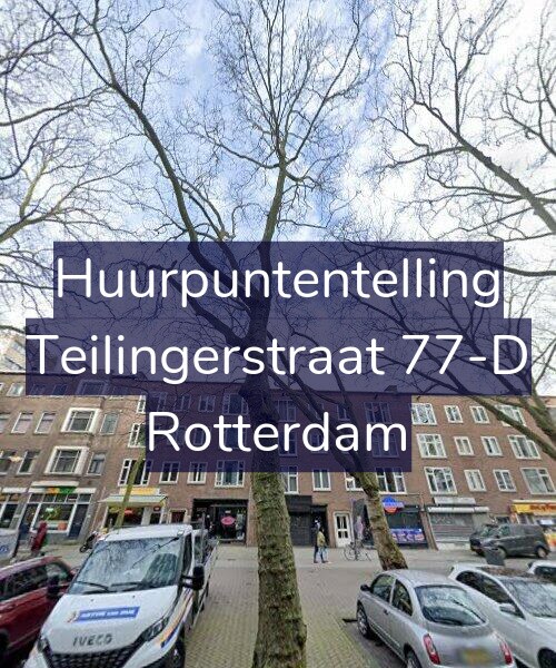 Foto gevel Huurpuntentelling voor Teilingerstraat 77-D, Rotterdam
