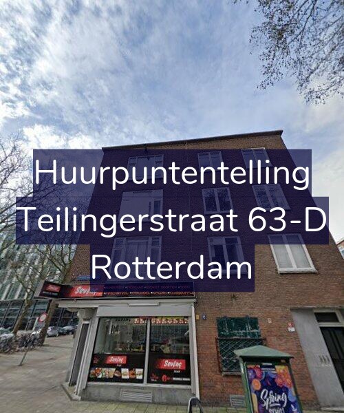 Foto gevel Huurpuntentelling voor Teilingerstraat 63-D, Rotterdam