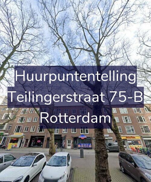 Foto gevel Huurpuntentelling voor Teilingerstraat 75-B, Rotterdam