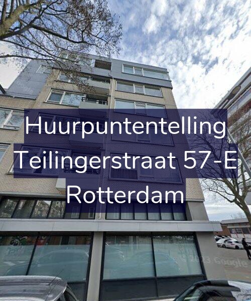 Foto gevel Huurpuntentelling voor Teilingerstraat 57-E, Rotterdam
