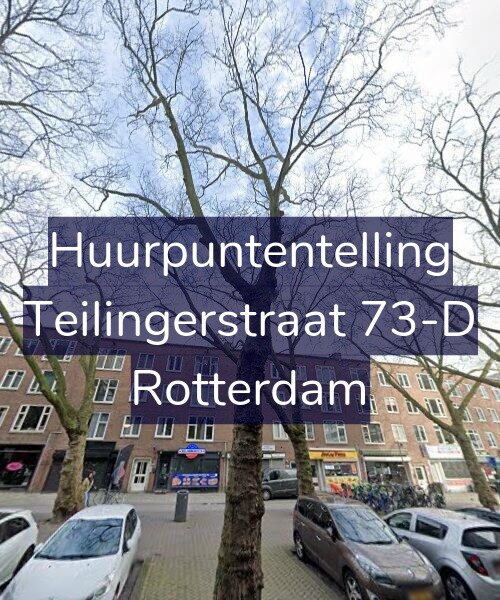 Foto gevel Huurpuntentelling voor Teilingerstraat 73-D, Rotterdam