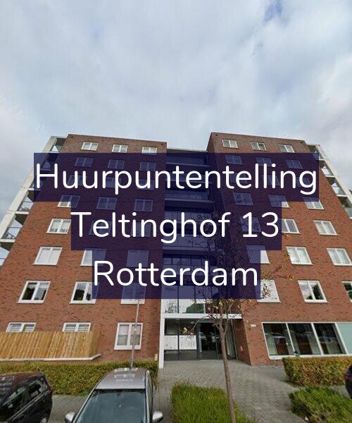 Foto gevel Huurpuntentelling voor Teltinghof 13, Rotterdam