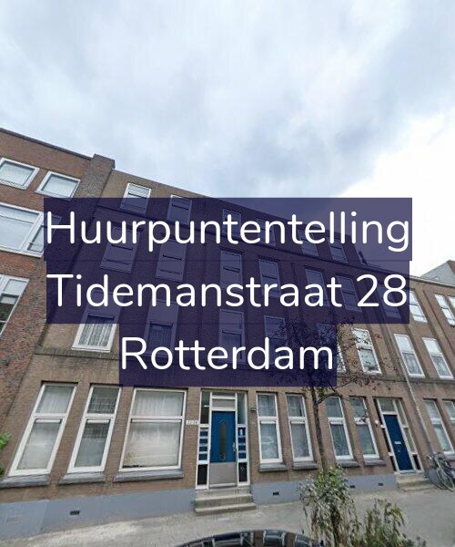 Foto gevel Huurpuntentelling voor Tidemanstraat 28, Rotterdam