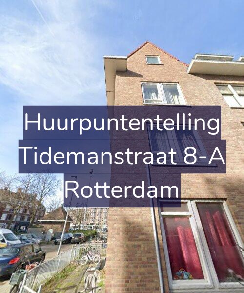 Foto gevel Huurpuntentelling voor Tidemanstraat 8-A, Rotterdam